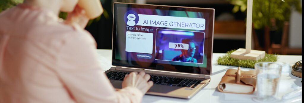AI text-to-image generation using textual identifier