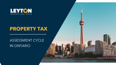 Steven Jaslow, François Huot, and Dayna Griffin explaining Ontario's assessment cycle in Leyton's property tax series.
