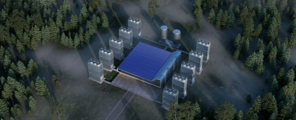 CO2 carbon capture facility