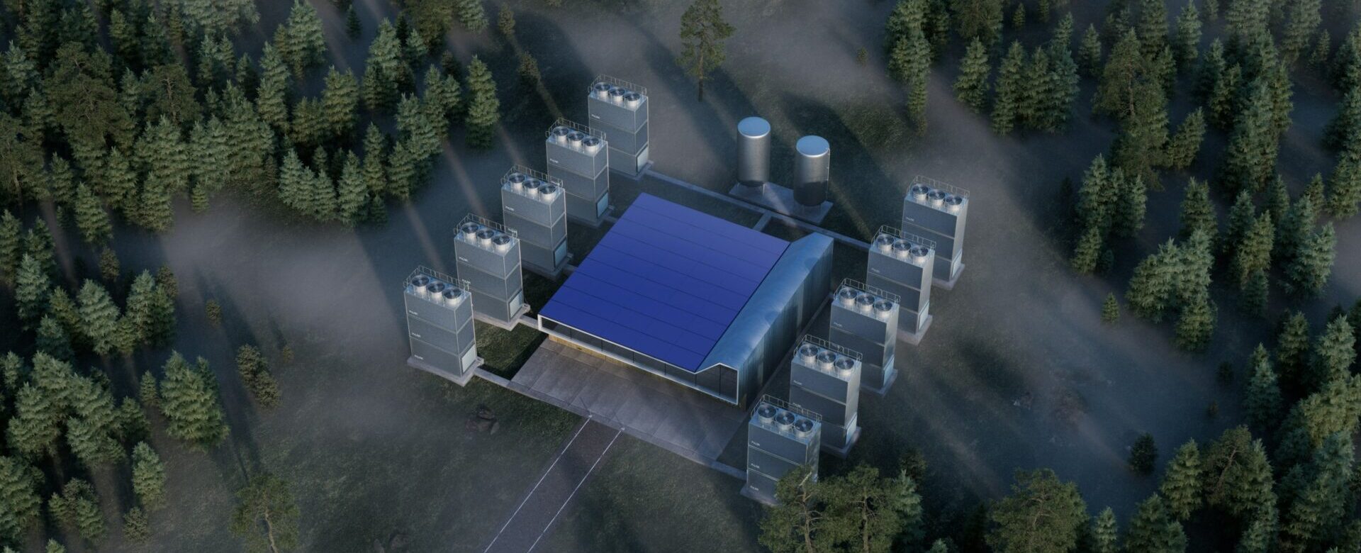 CO2 carbon capture facility