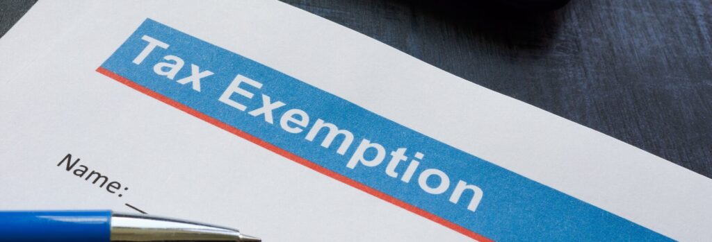 Sales Tax Exemption