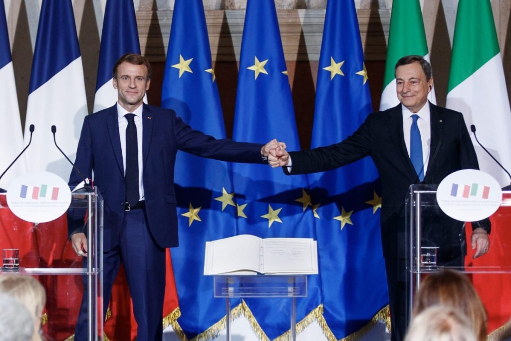 mario draghi e macron