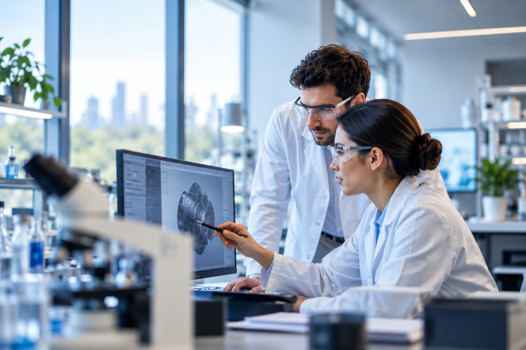 R&D specialists working on an SR&ED project in Canada