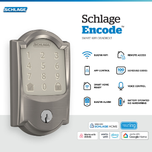 Schlage Encode™ Smart WiFi Deadbolt with Camelot Trim