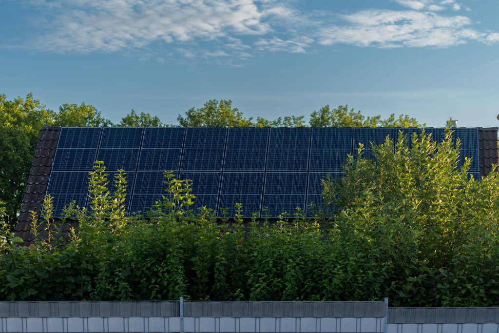 solar-panels-on-house-roof-with-greenery